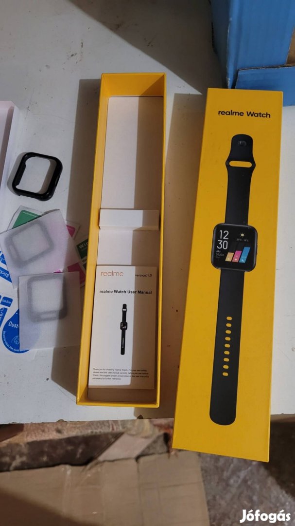 Realme watch okosóra + tokokkal és üvegfóliákkal 