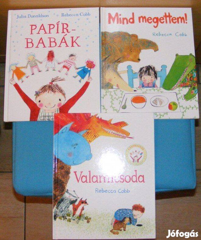 Rebecca Cobb: Papírbabák+Mind megettem!+Valamicsoda