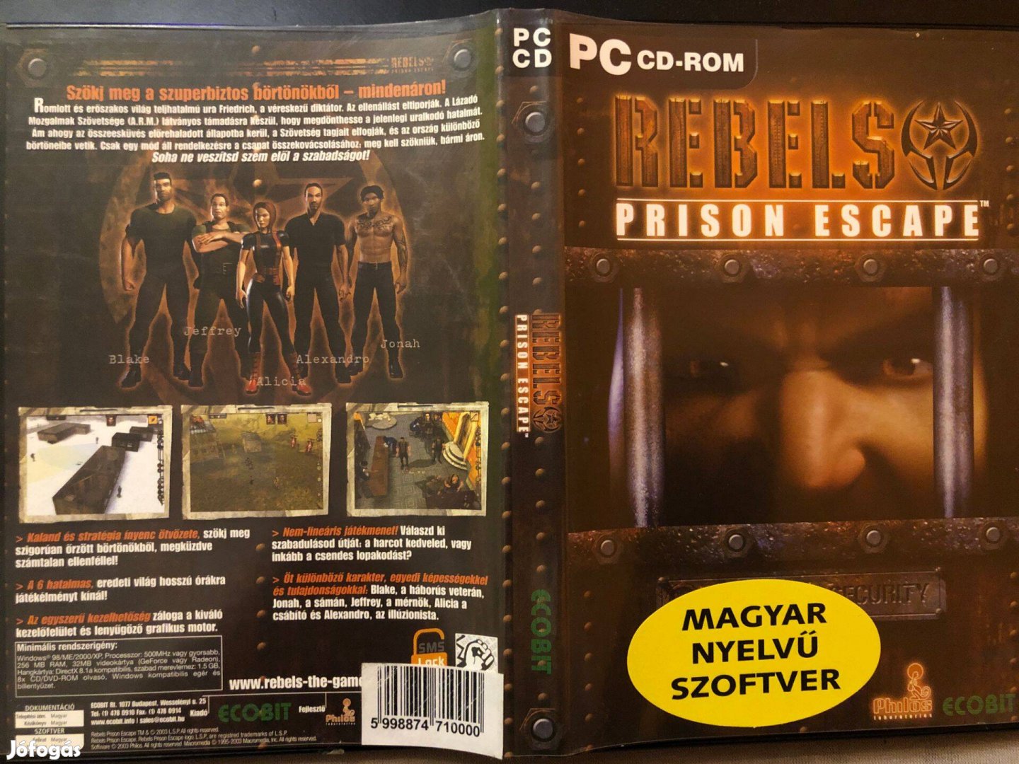 Rebels Prison Escape PC játék (karcmentes, duplalemezes, magyar)