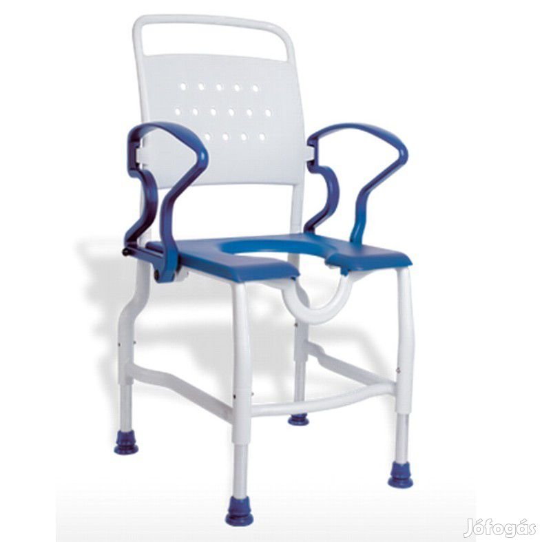 Rebotec Tusolószék /  fürdető szék felhajtható karfával, stabil, 130