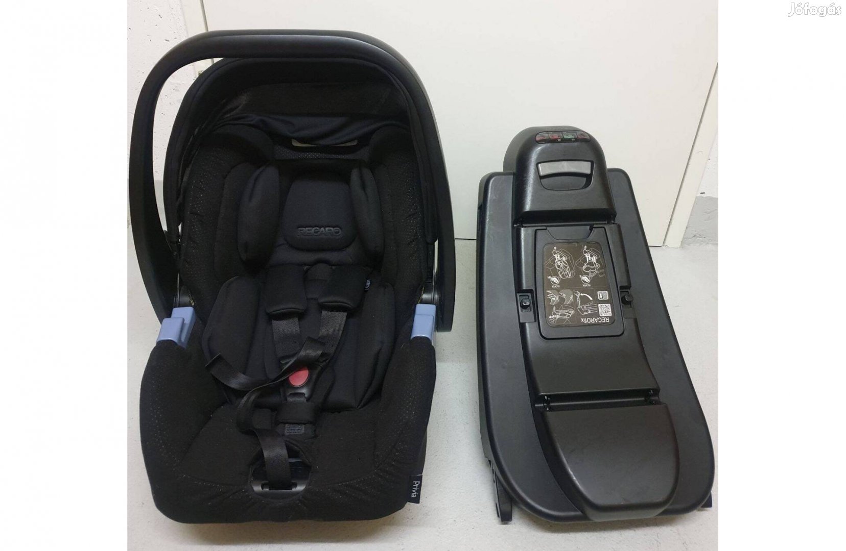 Recaro Privia autós gyerekülés, babahordozó, 0-13 kg + bázistalp