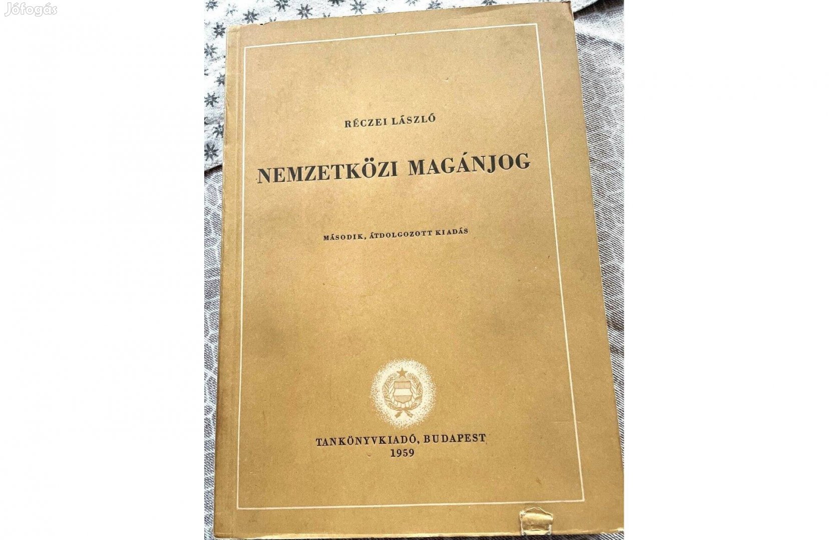 Réczei László: Nemzetközi magánjog antikvár jogi könyv