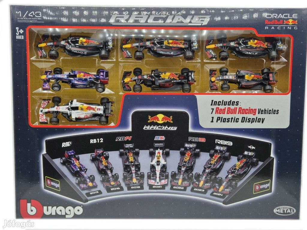Red Bull F1 7 darabos szett - RB9 Sebastian Vettel (2013) - RB12 Dani