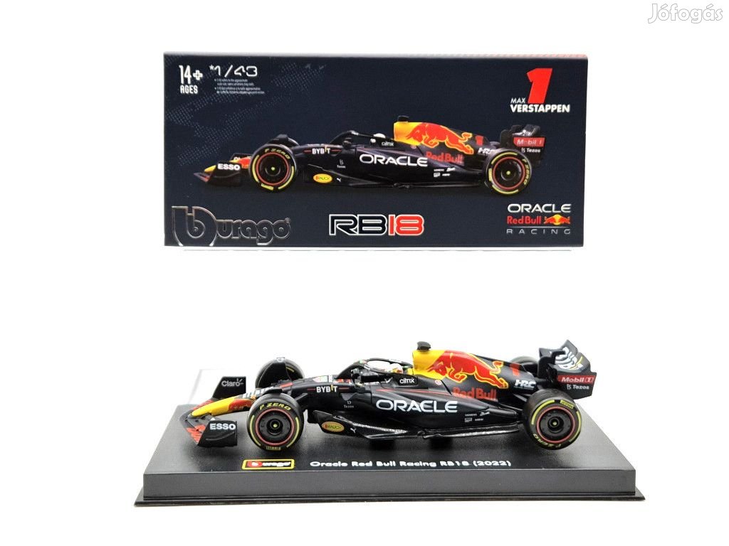 Red Bull F1 RB18 Team Oracle #1 (2022) - Max Verstappen - PILÓTÁVAL -