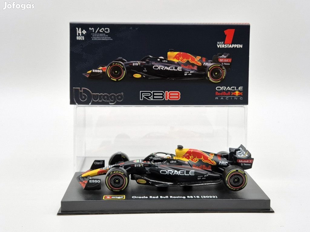 Red Bull F1 RB18 Team Oracle #1 (2022) - Max Verstappen - PILÓTÁVAL -