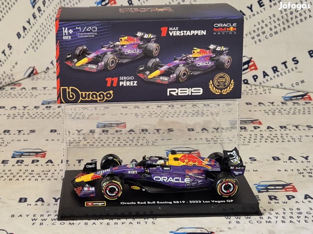 Red Bull RB19 F1 #1 (2023) - Las Vegas - Max Verstappen - PILÓTÁVAL -