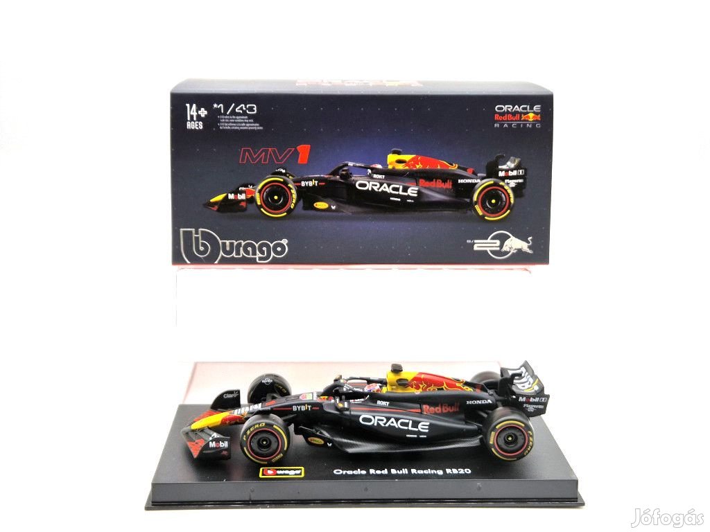 Red Bull RB20 F1 #1 (2024) - Max Verstappen - PILÓTÁVAL -  Bburago -