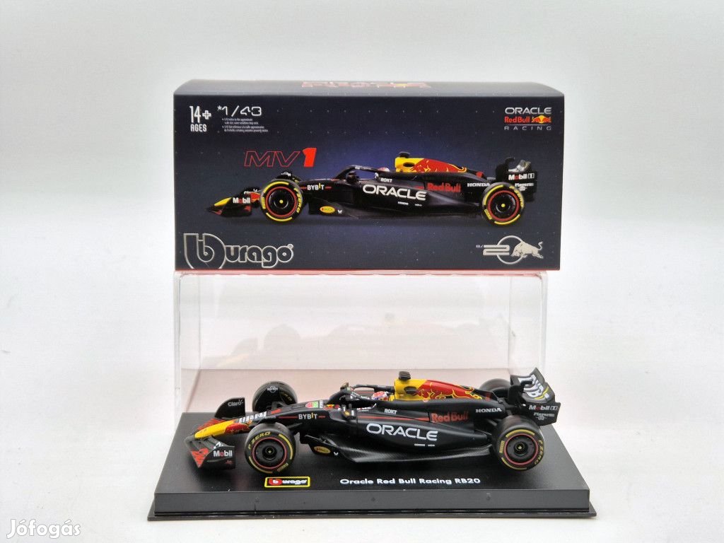 Red Bull RB20 F1 #1 (2024) - Max Verstappen - PILÓTÁVAL -  Bburago -