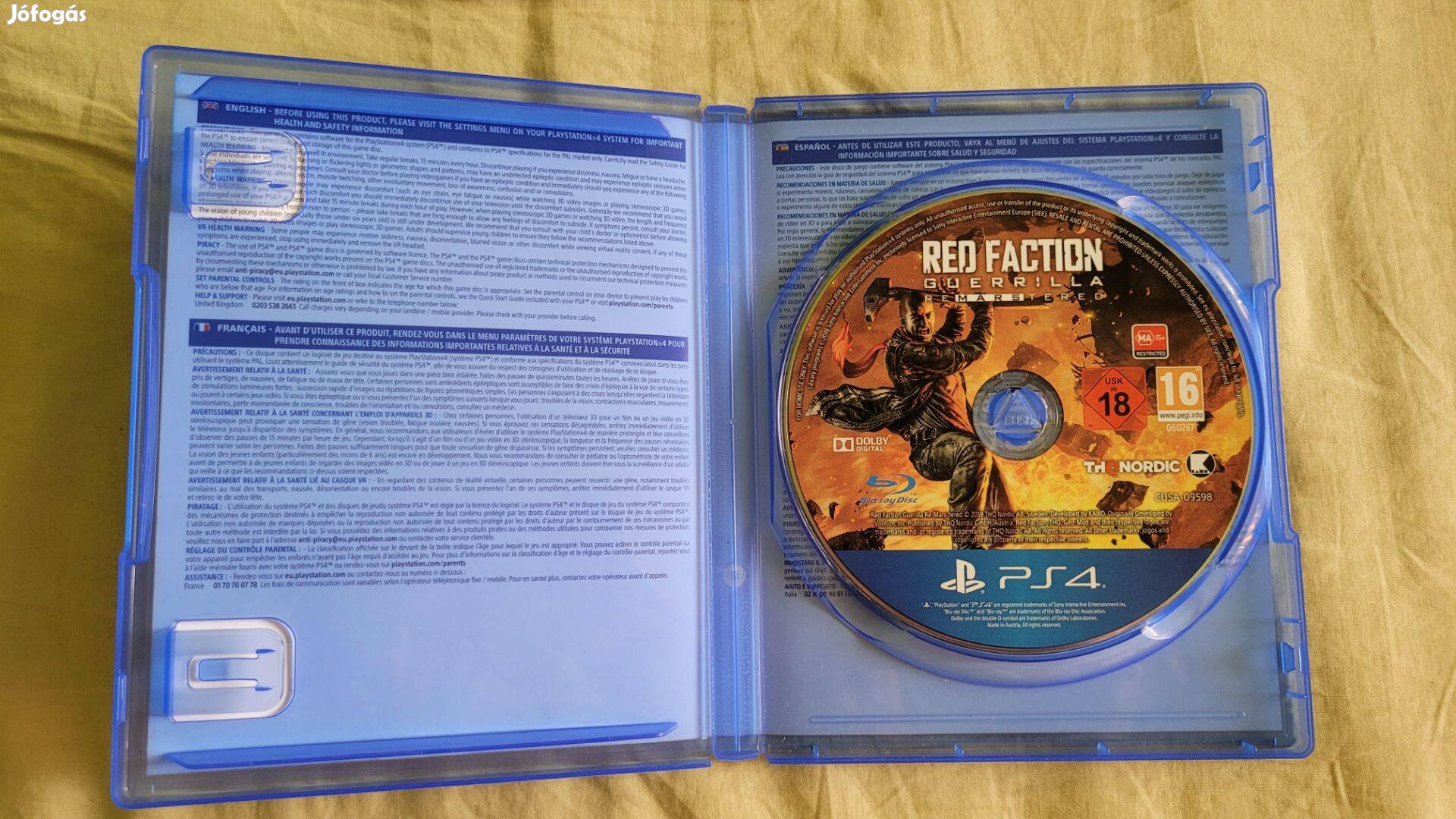 Red Faction Guerrilla Re-mars-tered PS4 Játék Playstation 4 konzolra