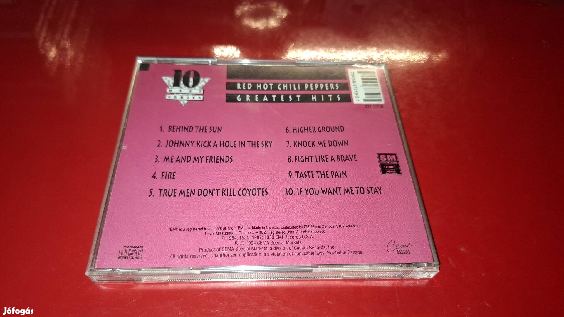 Red Hot Chili Peppers Greatest Hits Cd 1995 USA