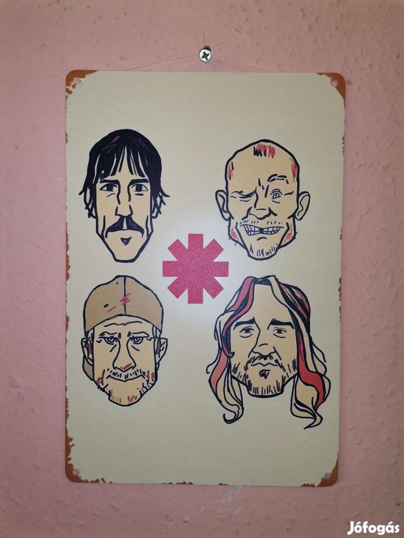 Red Hot Chili Peppers fém tábla 20x30cm