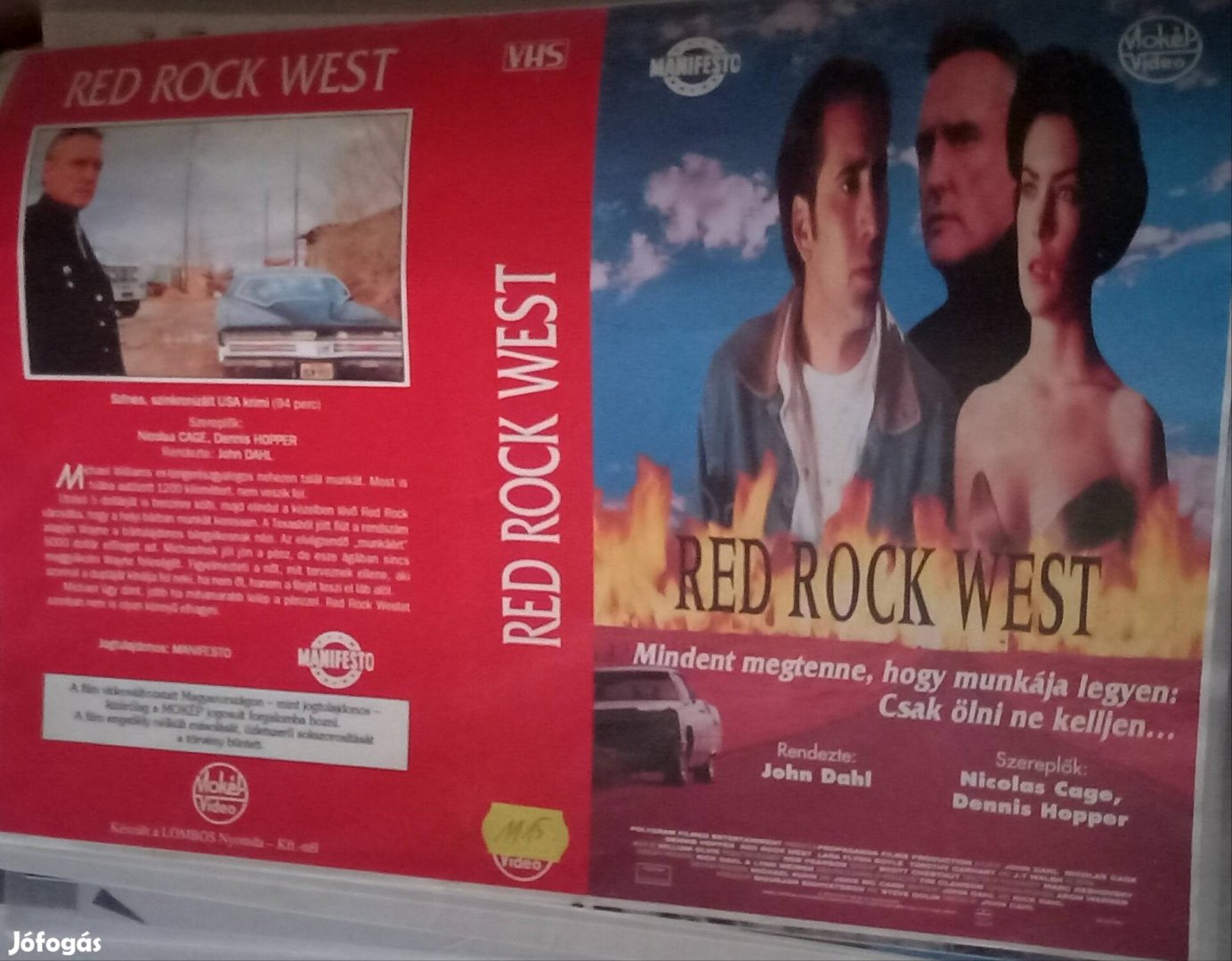 Red Rock West - krimi vhs - mokép