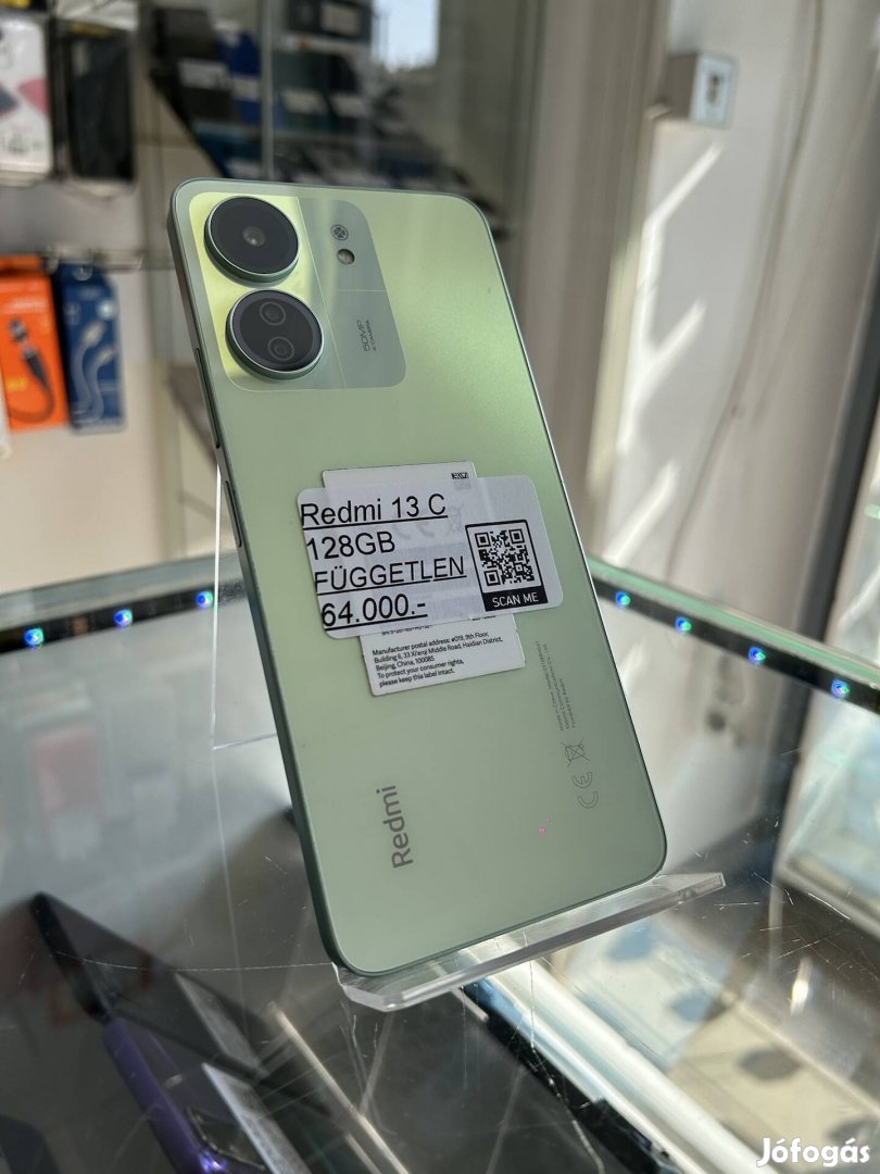 Redmi 13C 128GB Zöld Karcmentes + Garancia