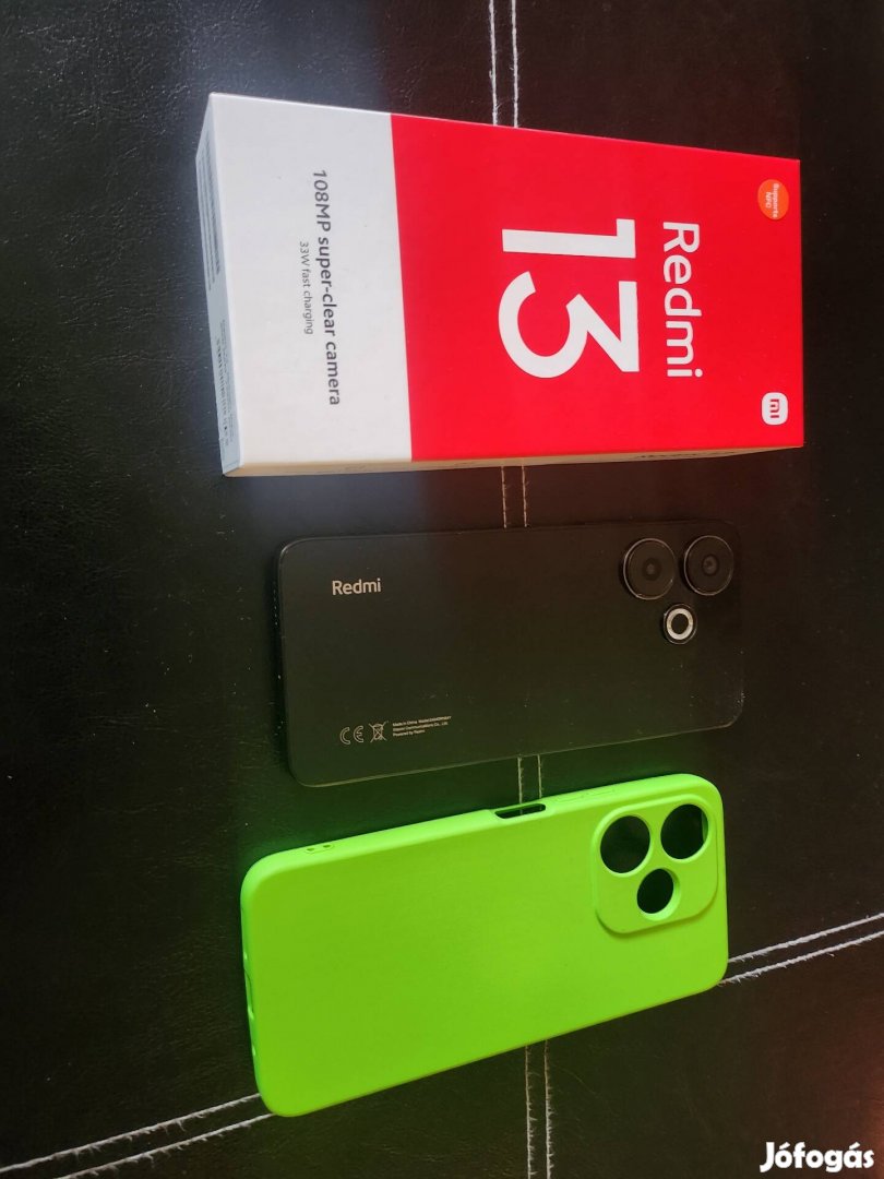 Redmi 13 fekete új csak kipróbált 