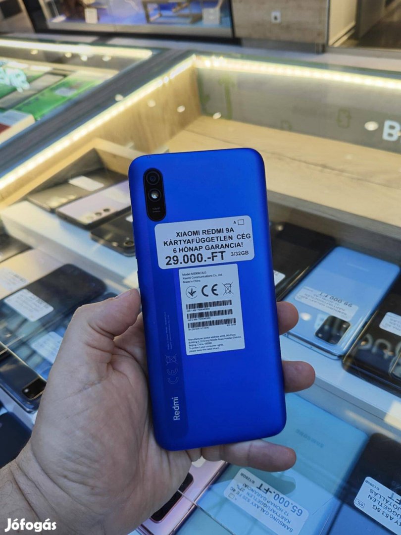 Redmi 9A Kék 32GB Független Jótállással!