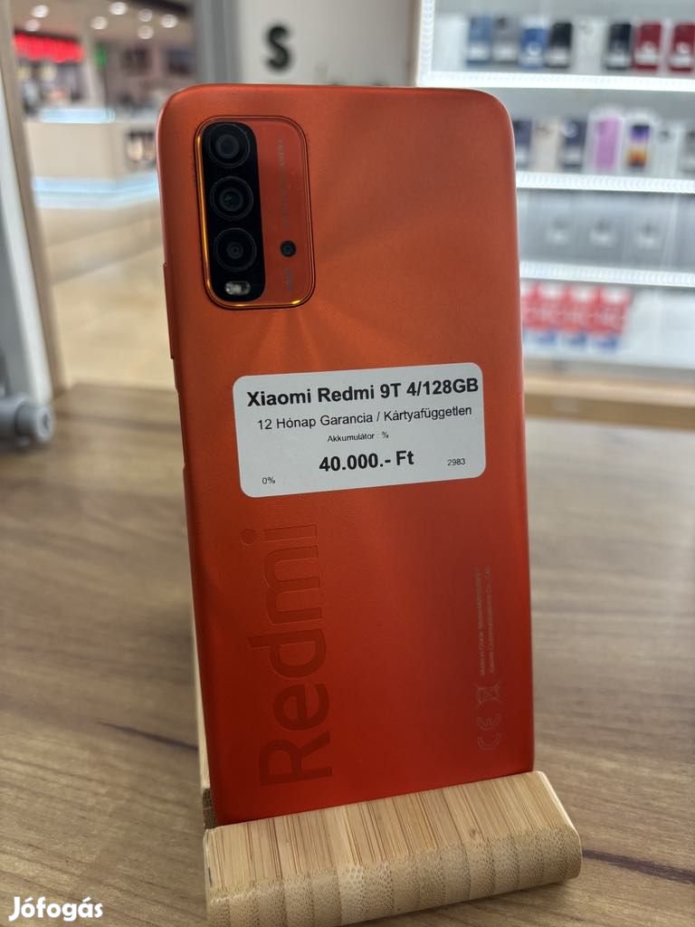 Redmi 9T Kártyafüggetlen 128 GB, 12 hó garancia