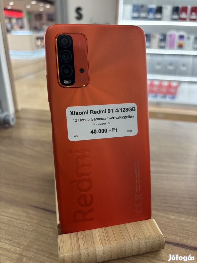 Redmi 9T Kártyafüggetlen 128 GB, 12 hó garancia