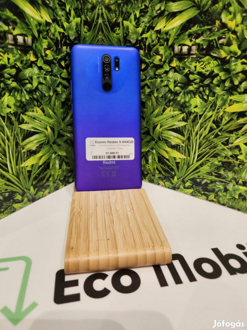 Redmi 9 Dual Sim 64 GB, 12 hó garancia