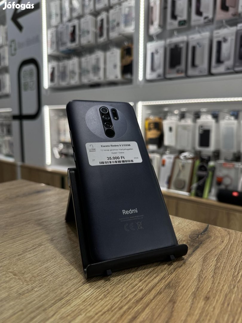 Redmi 9 Kártyafüggetlen 32 GB 3 GB Ram, 12 hó garancia