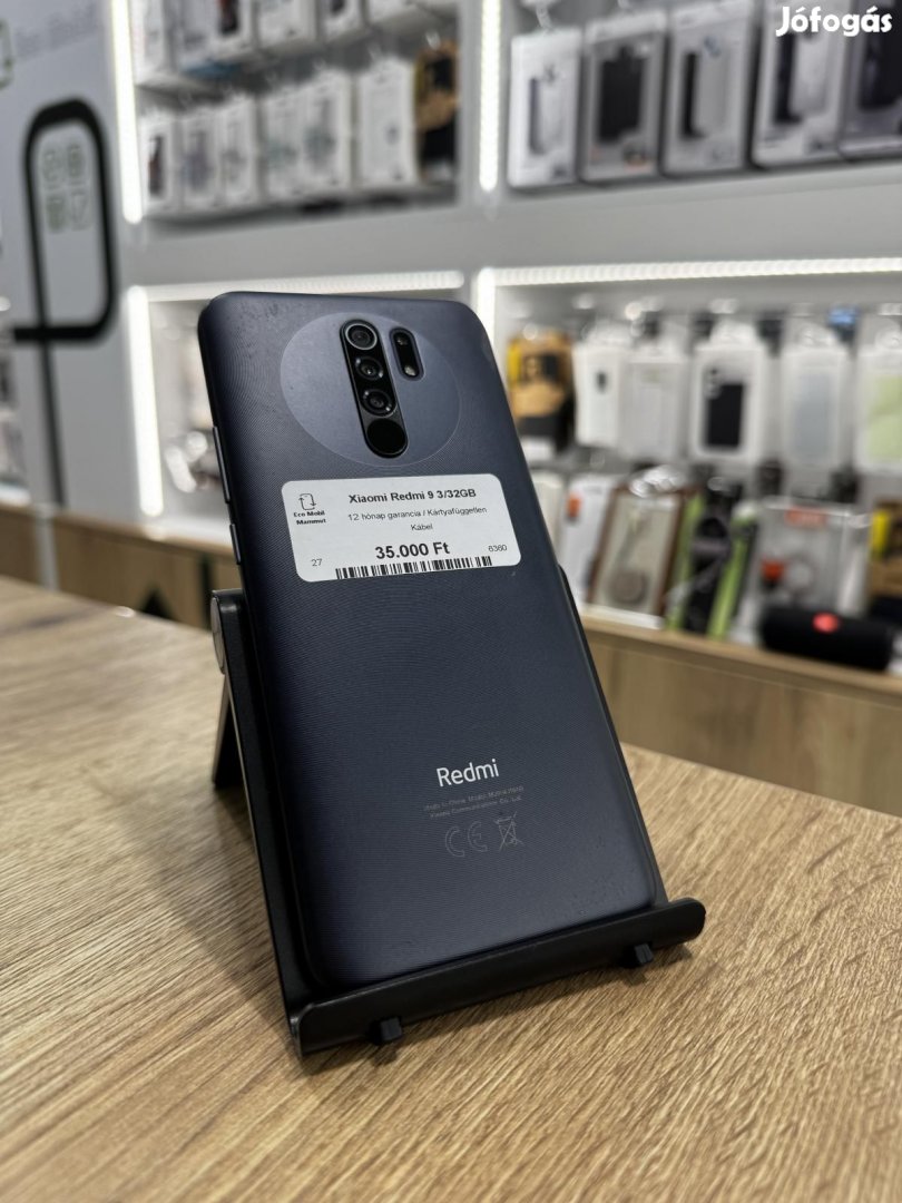 Redmi 9 Kártyafüggetlen 32 GB 3 GB Ram, 12 hó garancia