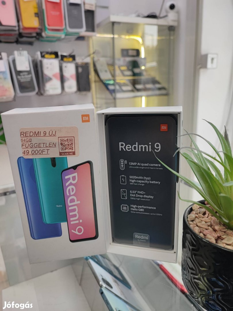Redmi 9 Új 64GB Kártyafüggetlen