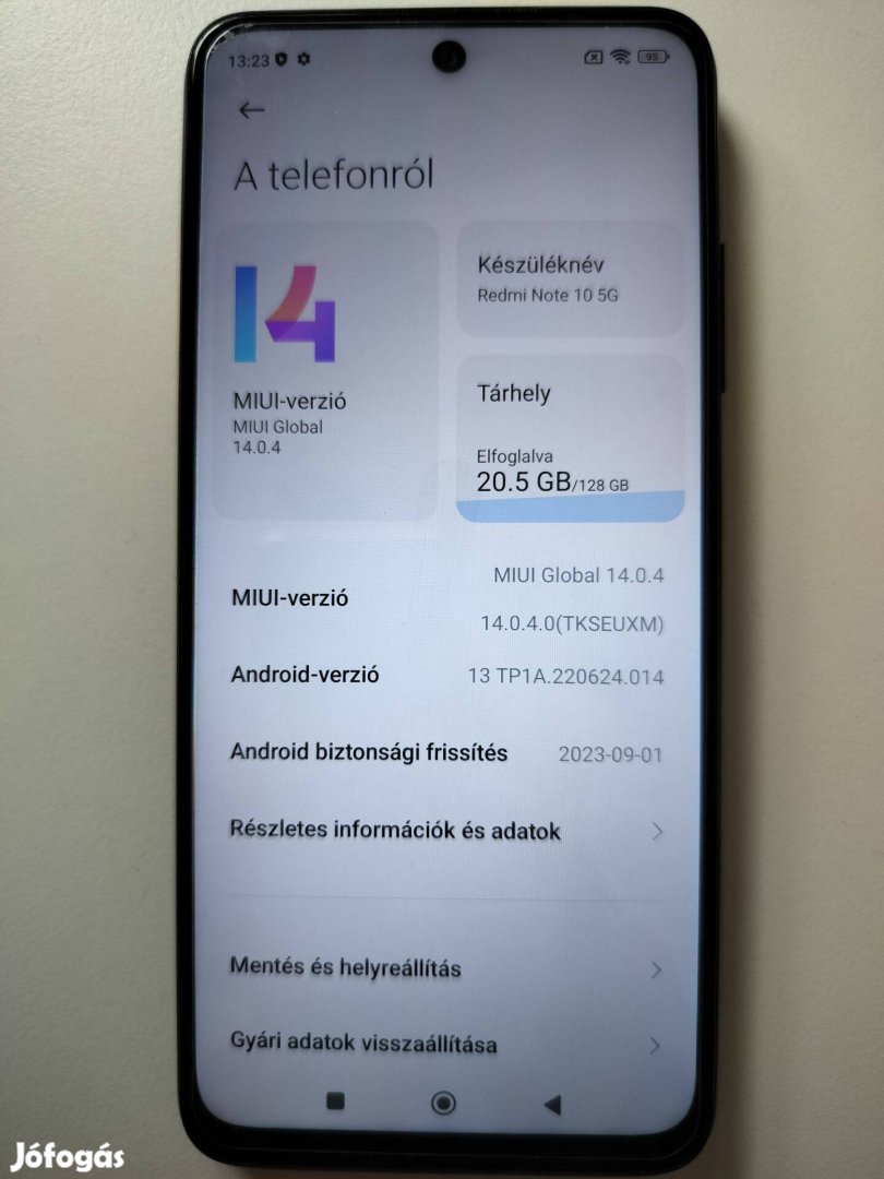 Redmi Note 10 5G kártyafüggetlen dual-sim