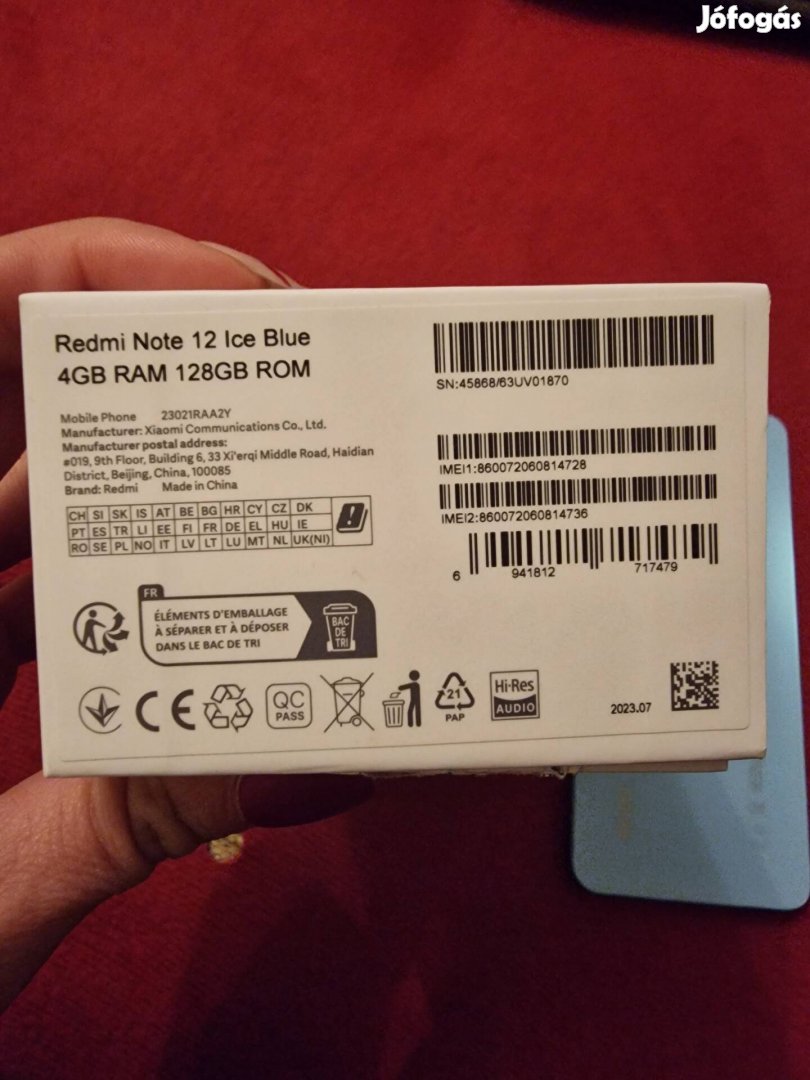 Redmi Note 12 Ice Blue 