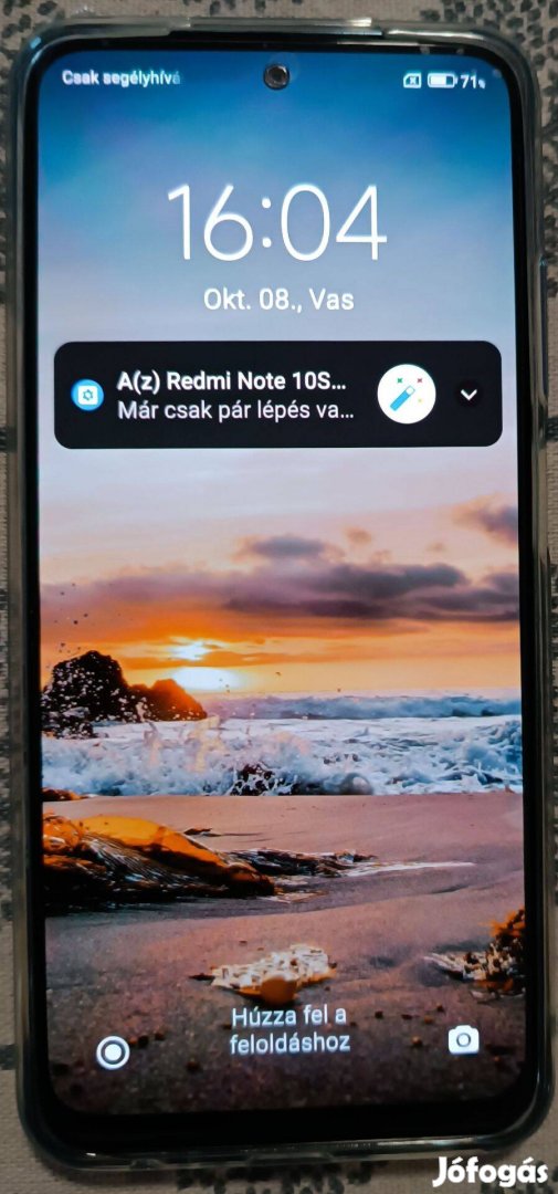 Redmi note 10s 6/64 kék NFC okostelefon eladó
