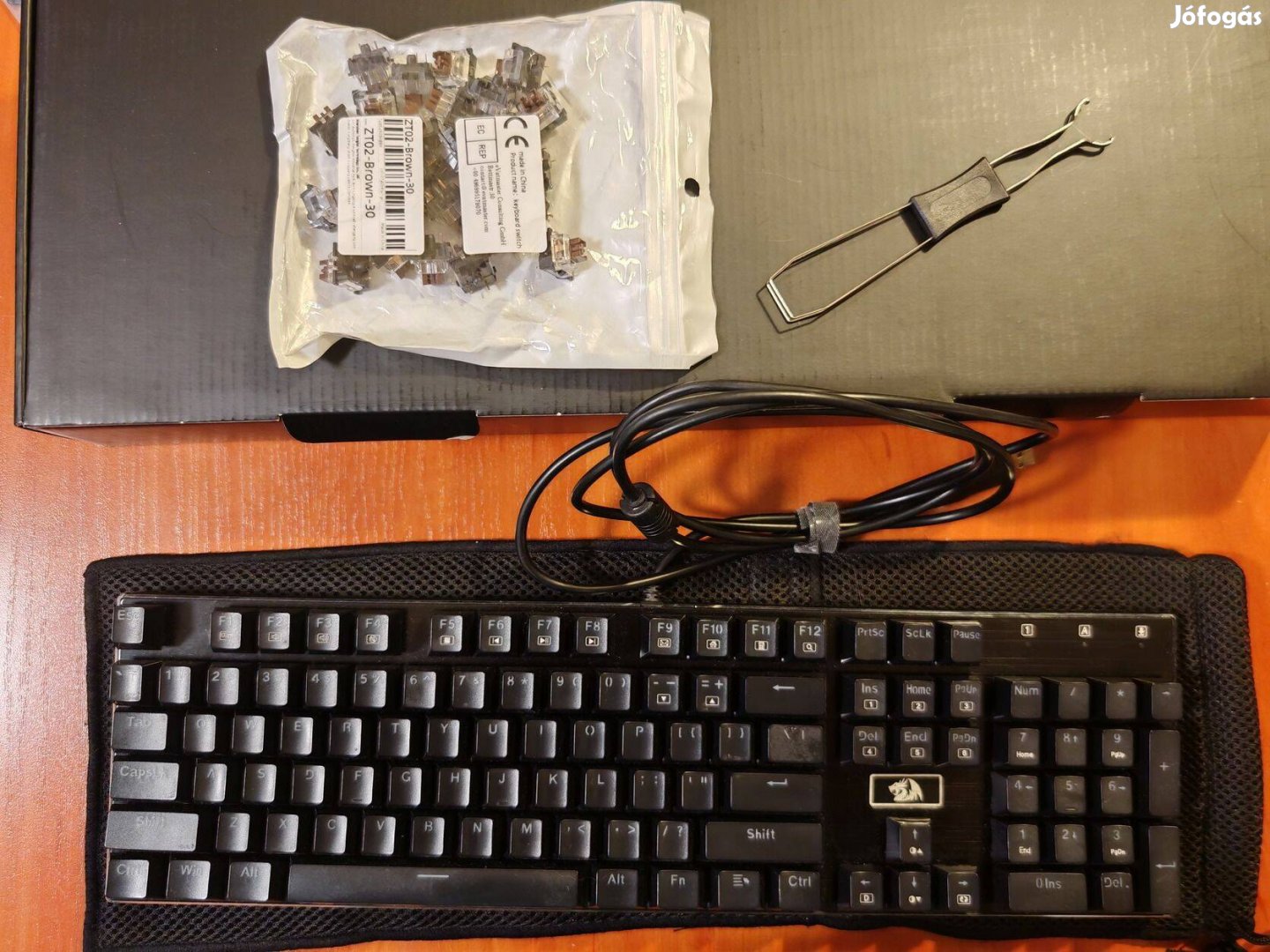 Redragon Devarajas RGB Mechanikus Bill. - Angol (ENG) - Barna Switch