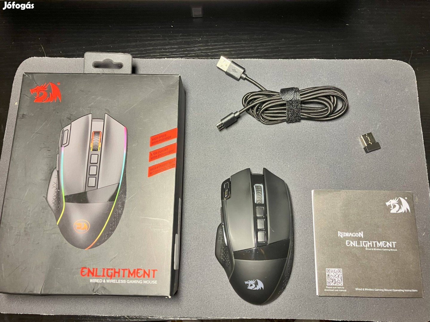 Redragon Enlightment M991 vezeték nélküli gamer egér