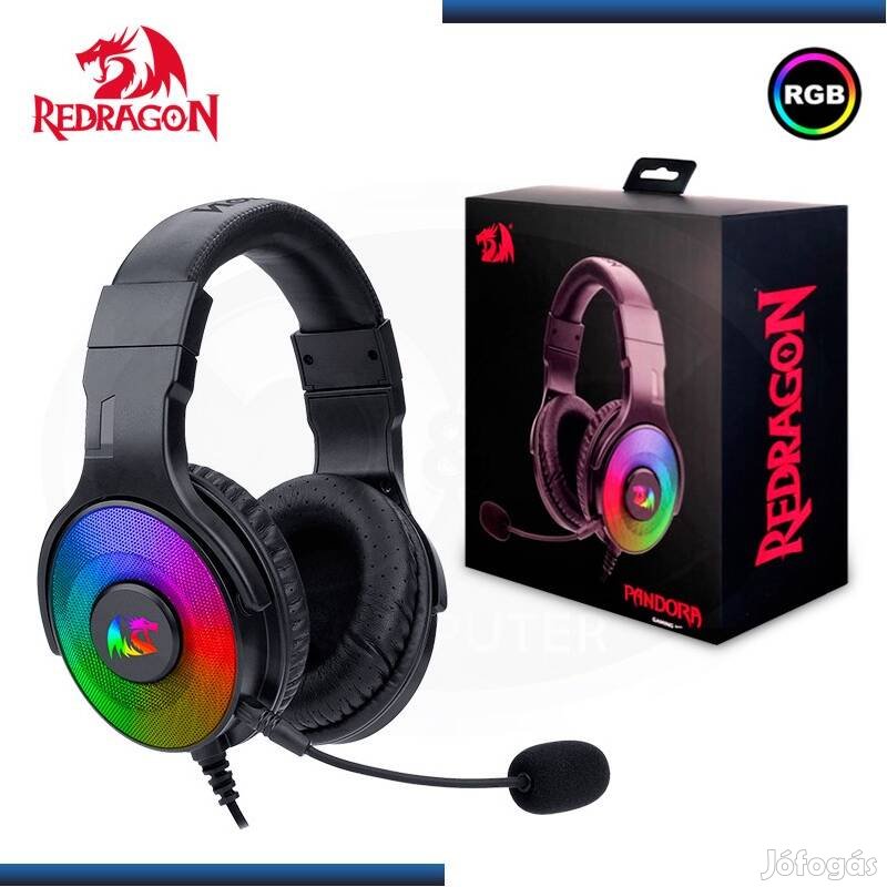 Redragon Pandora 2 (H350RGB) gaming fejhallgató