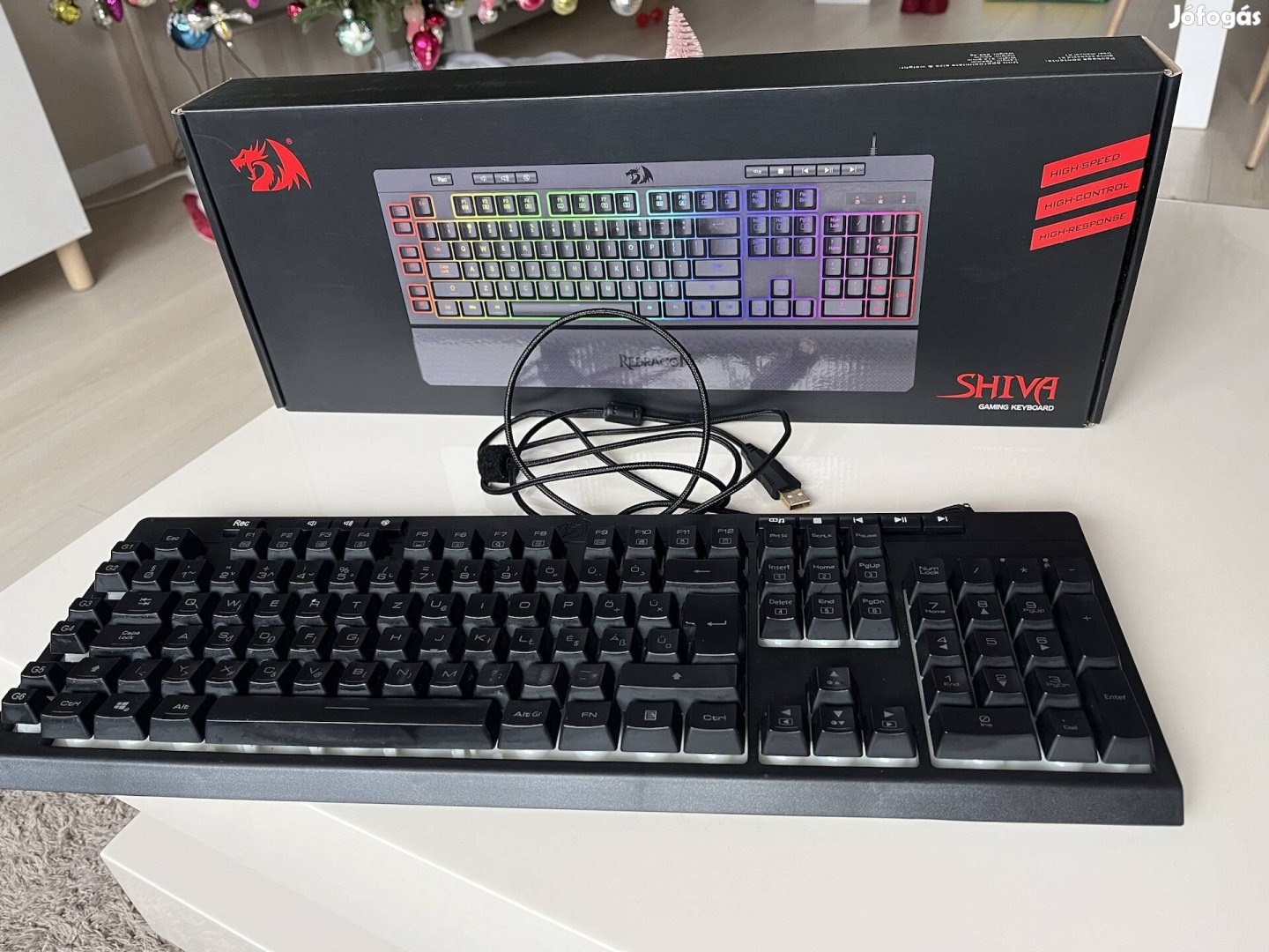 Redragon Shiva RGB gamer billentyűzet