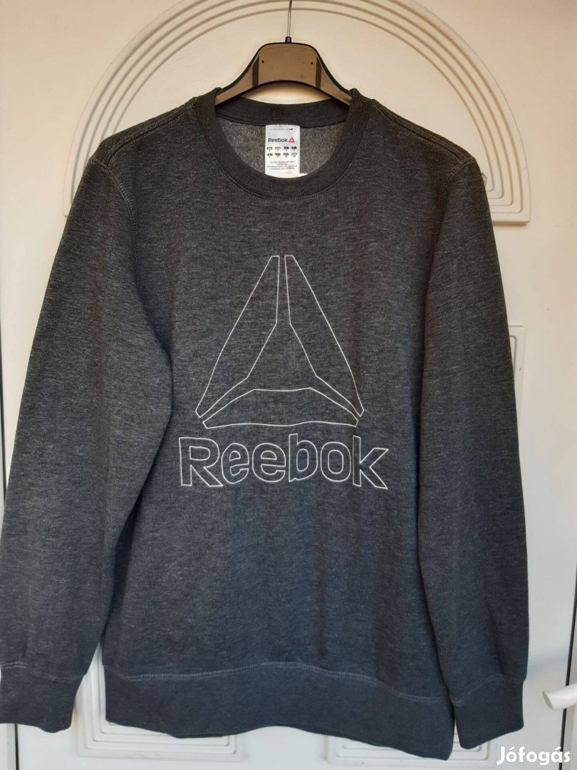 Reebok S-es szürke pamut férfi pulóver