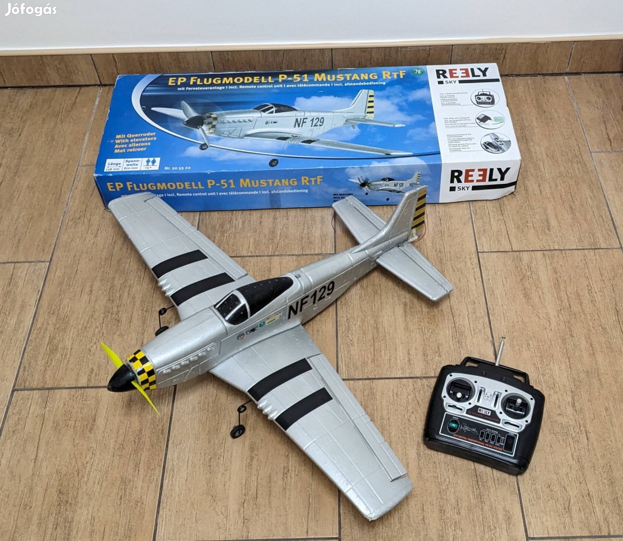 Reely P-51 Mustang négy csatornás RC repülő