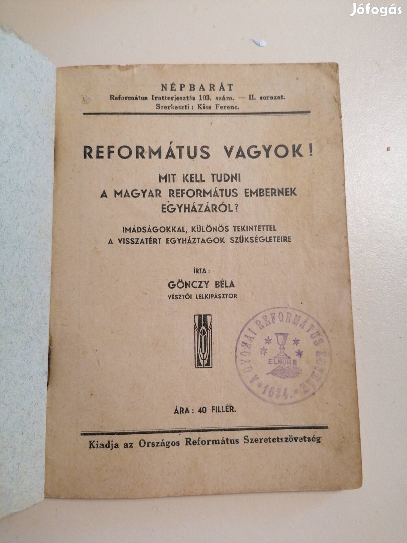 Református vagyok régi fúzrt