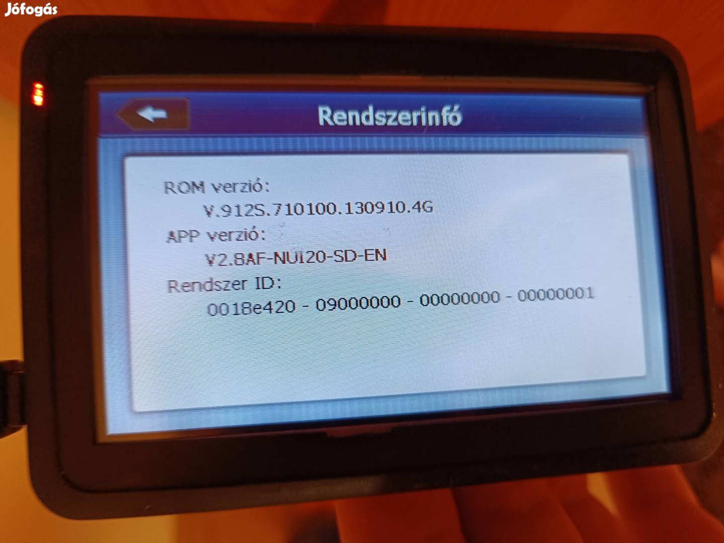 Régebbi GPS navigáció 4GB