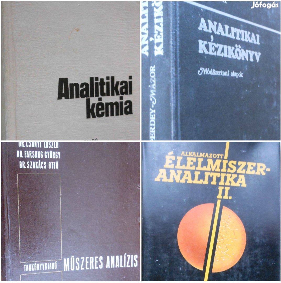 Régebbi, felsőfokú kémia könyvek együtt eladóvá váltak