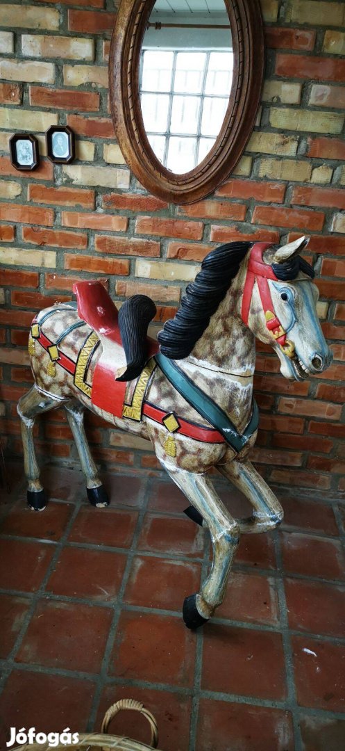 Réges-régi karüsszel ló / "hintaló" dekoráció eladó! :)