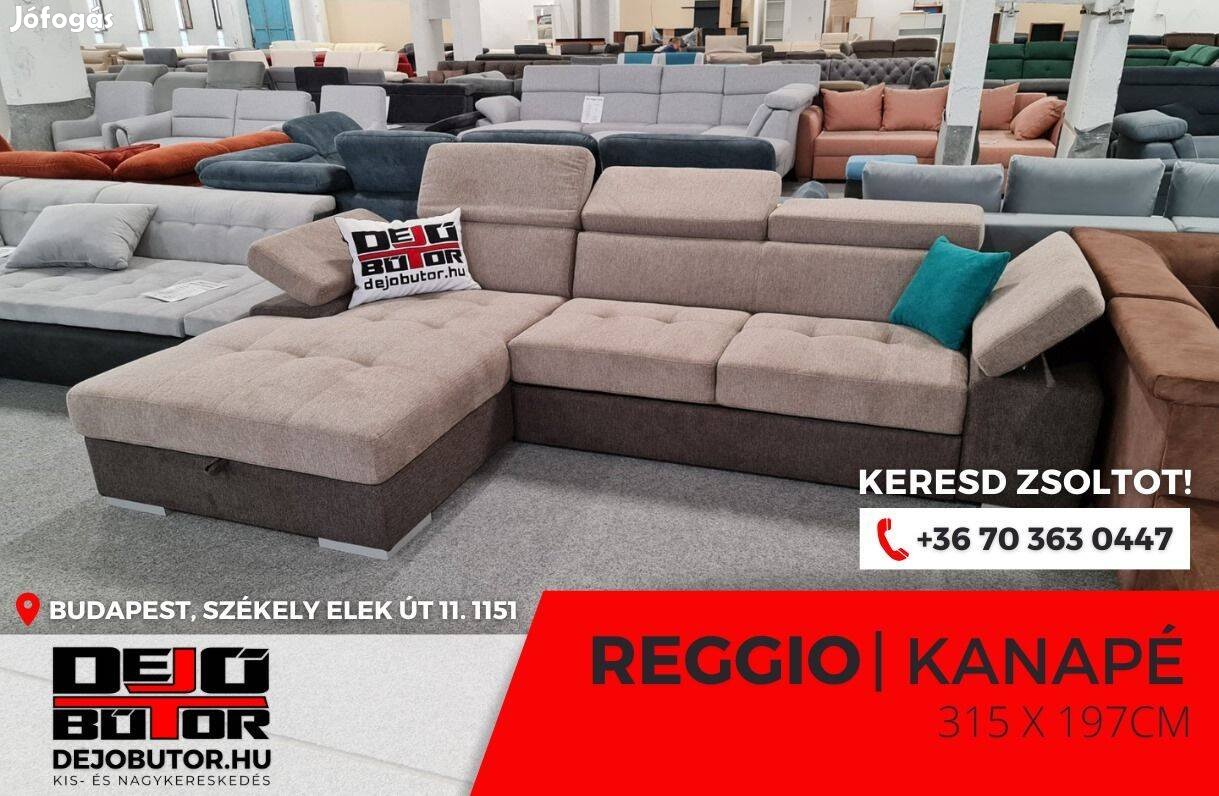 Reggio L sarok barna kanapé ülőgarnitúra 315x195 cm ágyazható bútor