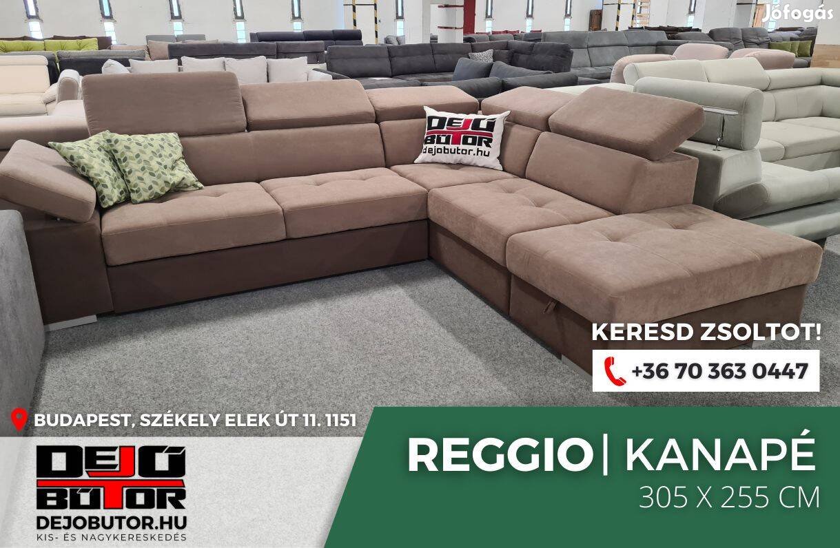 Reggio XL rugós kanapé 305x255 cm ülőgarnitúra barna sarok