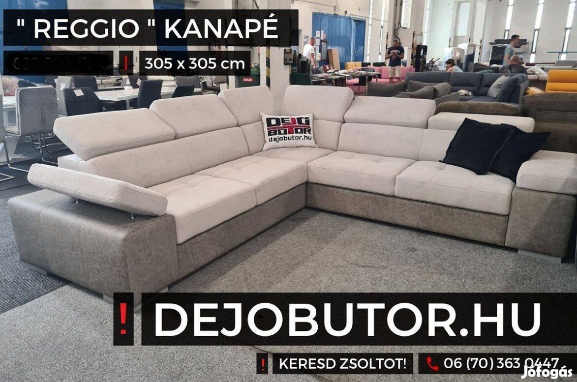 Reggio XXL rugós kanapé ülőgarnitúra sarok 305x305 cm bézs ágyazható