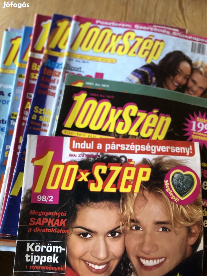 Régi 100x szép magazin 1000 ft db