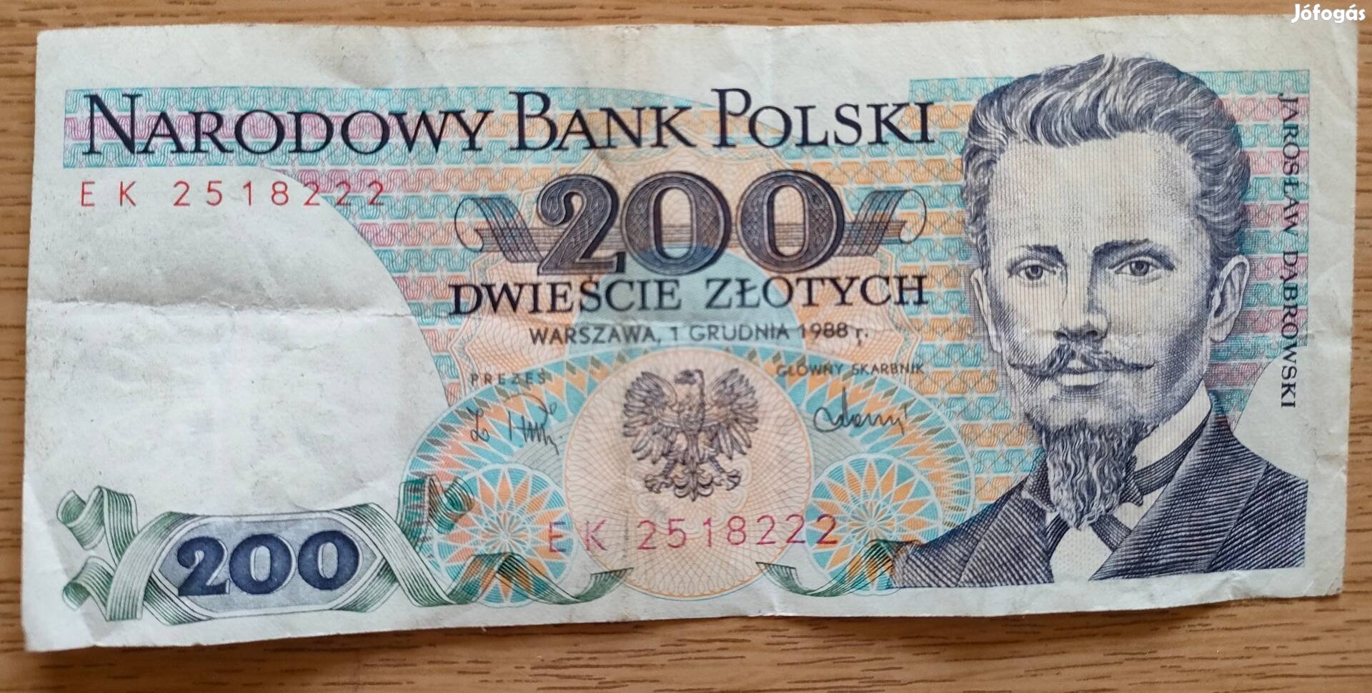 Régi 200 zloty bankjegy eladó