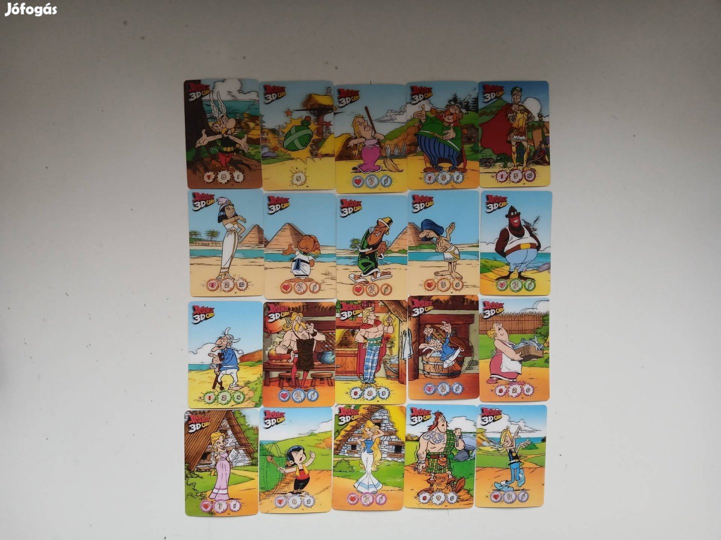 Régi 3D-s kártyák Asterix sorozat