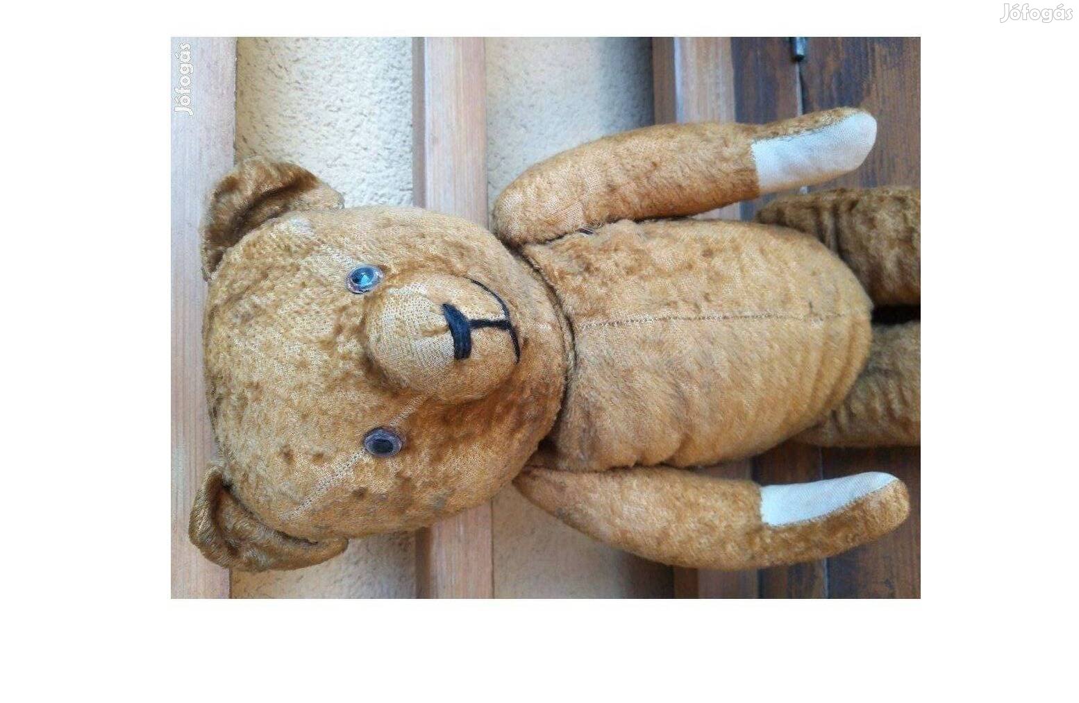 Régi 52 cm szalma mackó