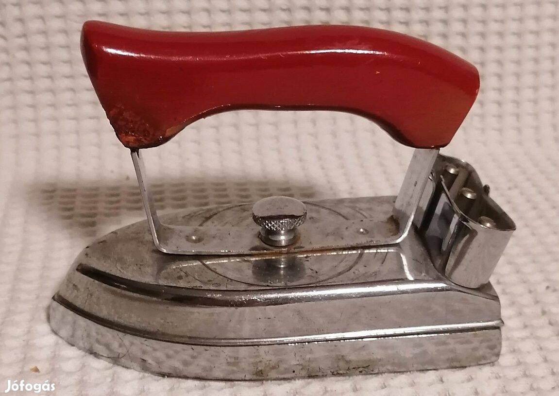 Régi Aranyos Fa Nyelű Kicsi Úti Gyerek Vasaló