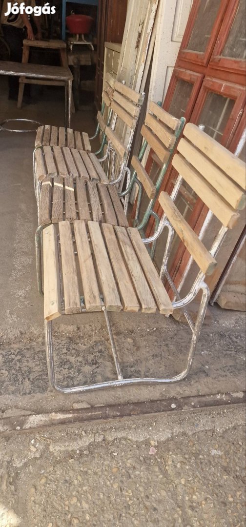 Régi Bauhaus kerti szék Antik csővázas strand szék szánkotalpas szék 