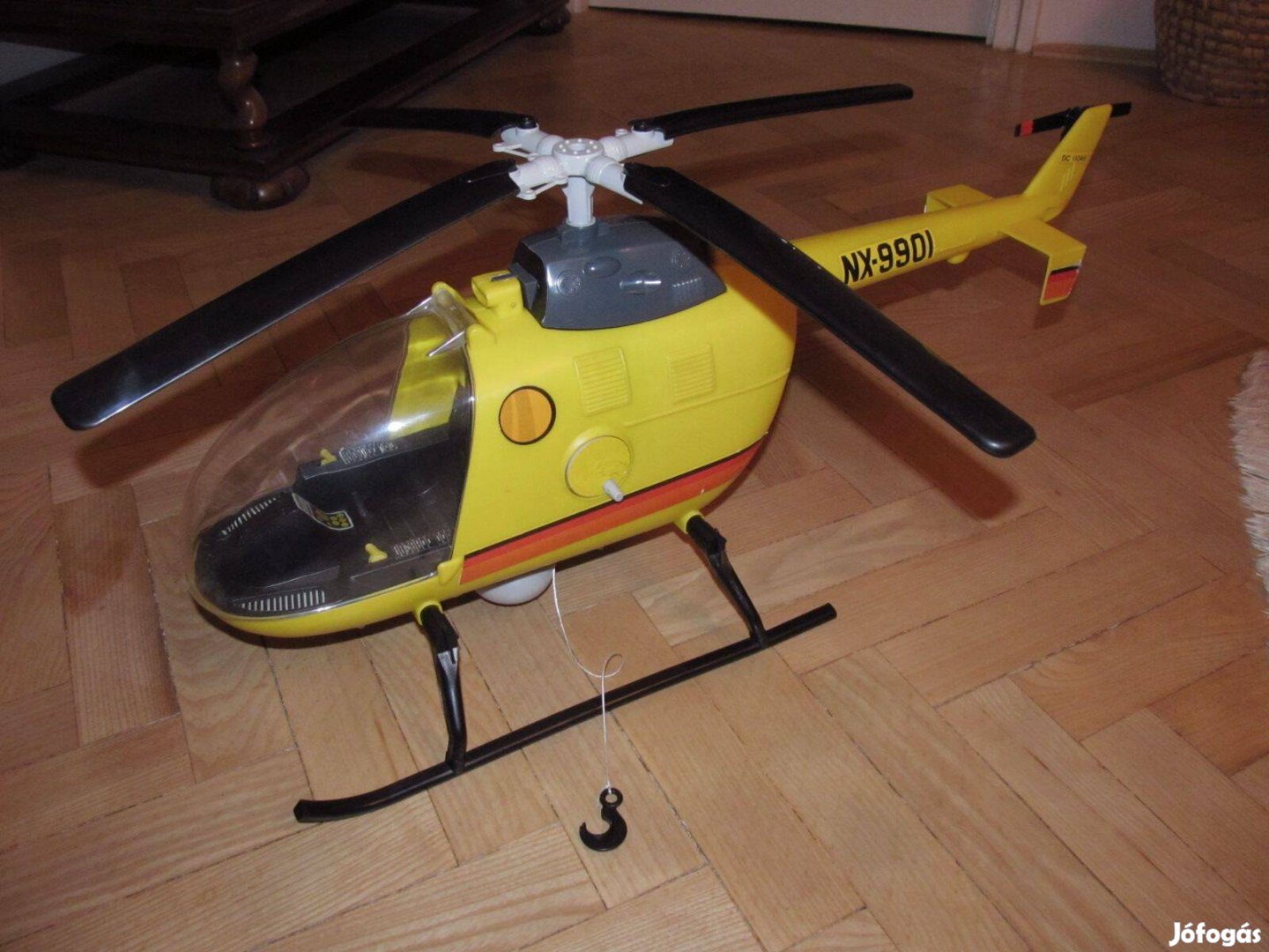 Régi Big Jim helikopter járgány: Rescue Copter (Mattel, 1977) 72 cm