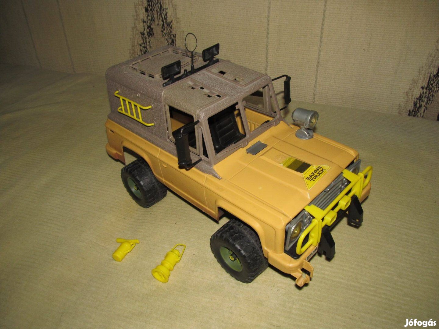 Régi Big Jim járgány: Safari Jeep (Mattel, 1978) 50 cm