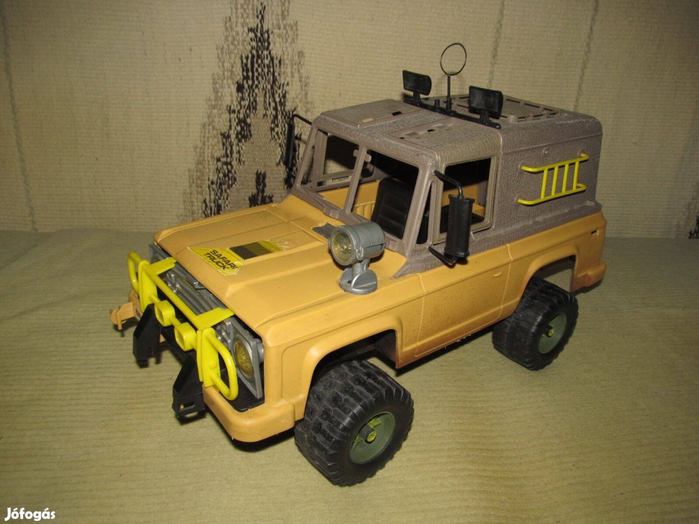 Régi Big Jim járgány: Safari Jeep (Mattel, 1978) 50 cm